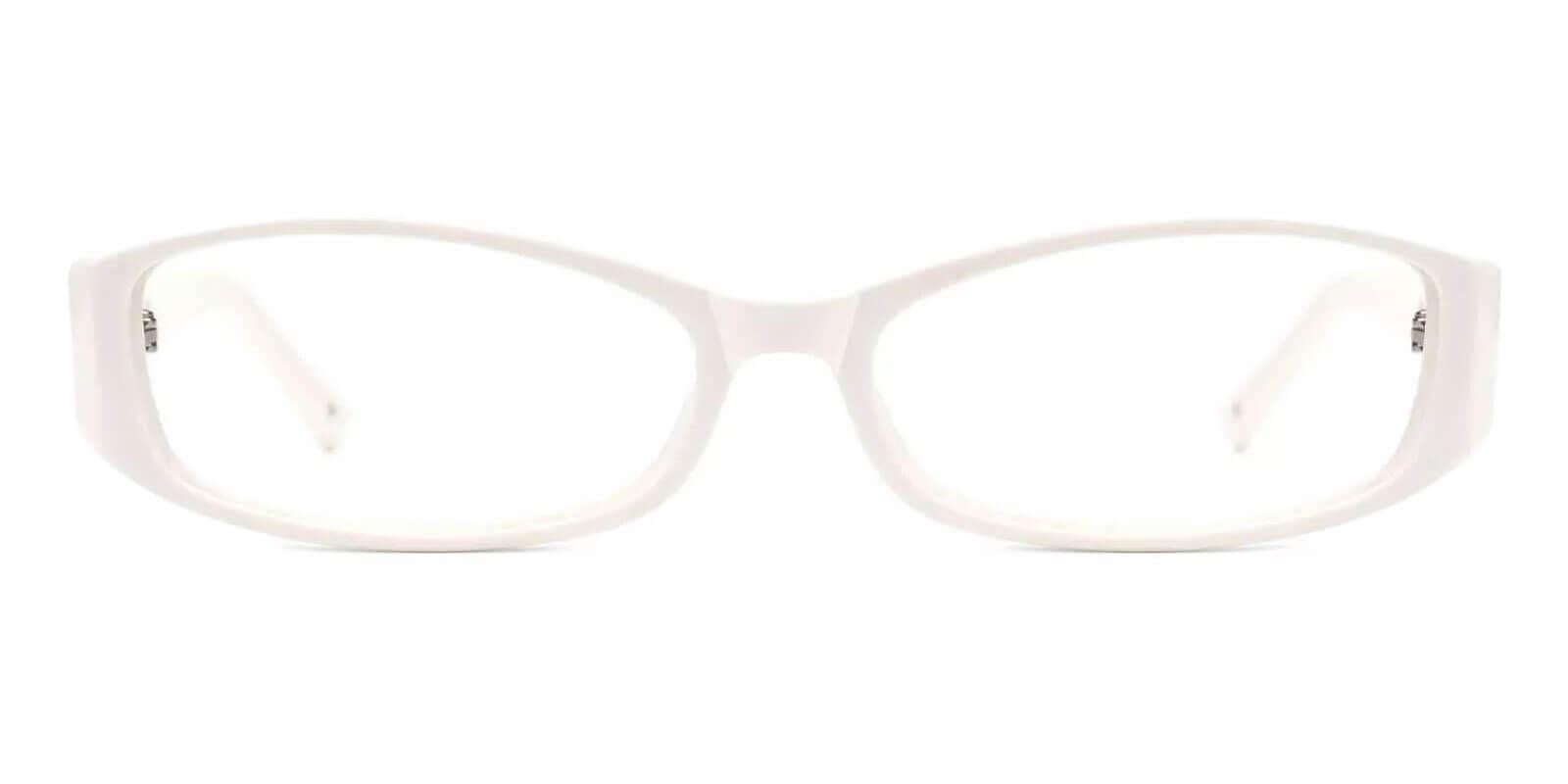 Canyon White Acetate Eyeglasses , UniversalBridgeFit Frames from ABBE Glasses