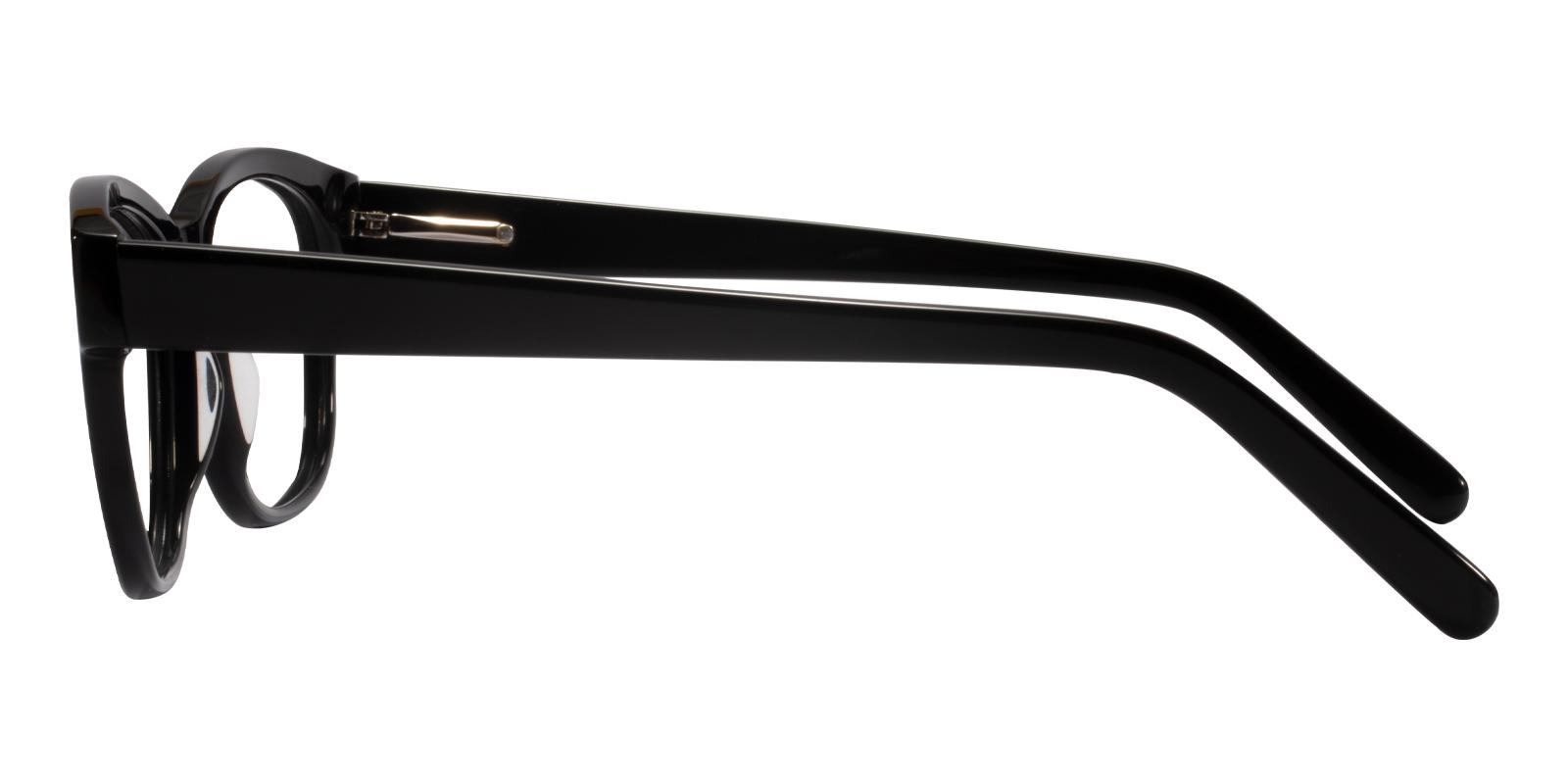 Doubell Black Acetate Eyeglasses , UniversalBridgeFit Frames from ABBE Glasses