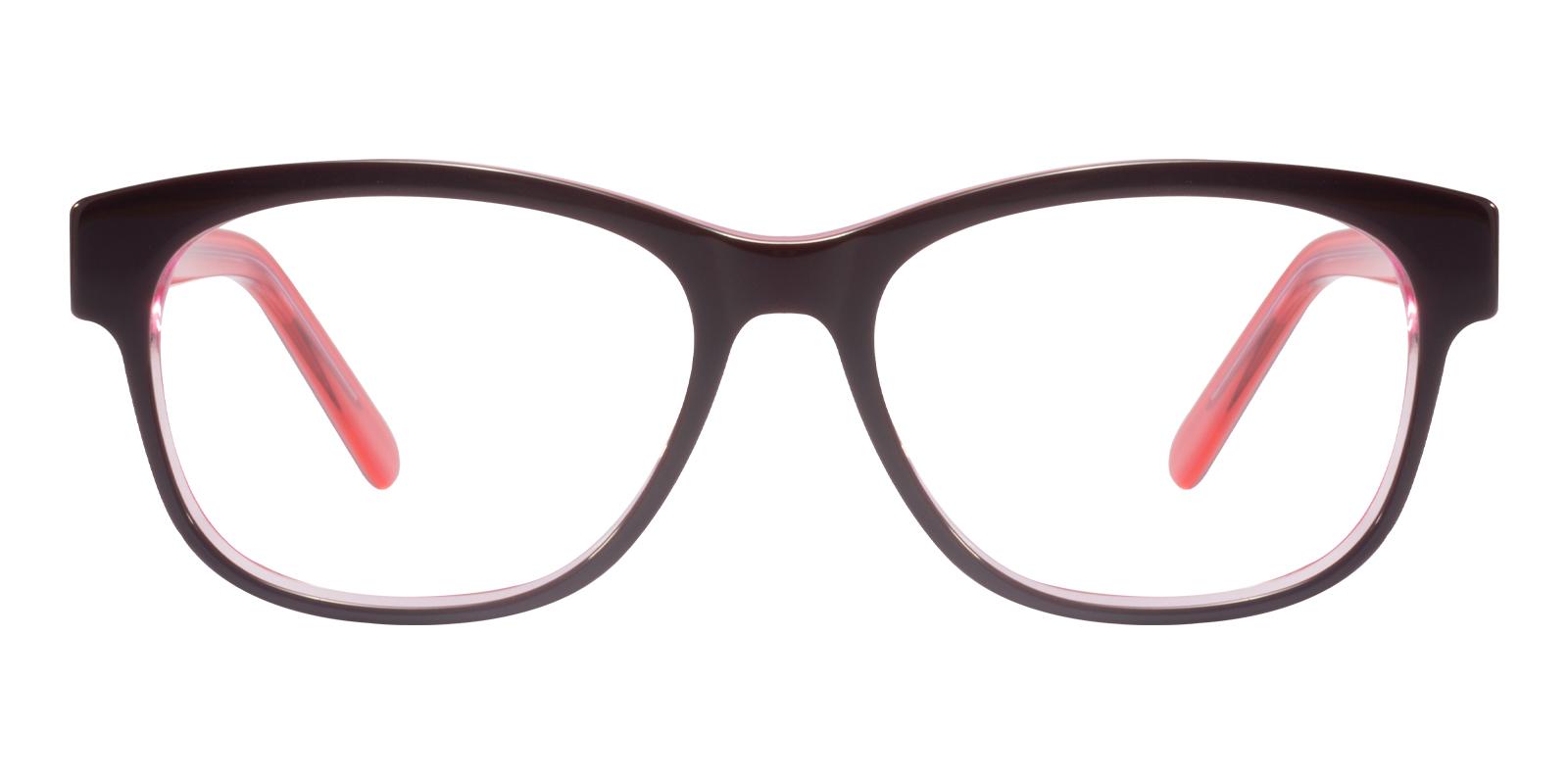 Doubell Red Acetate Eyeglasses , UniversalBridgeFit Frames from ABBE Glasses
