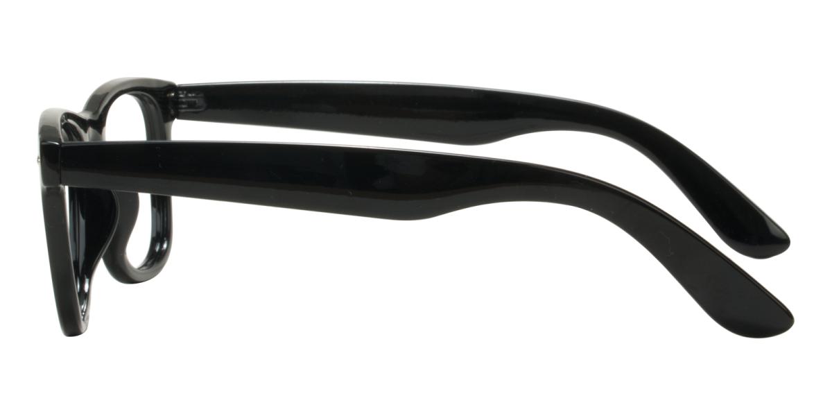 Smither Black Plastic Eyeglasses , UniversalBridgeFit Frames from ABBE Glasses