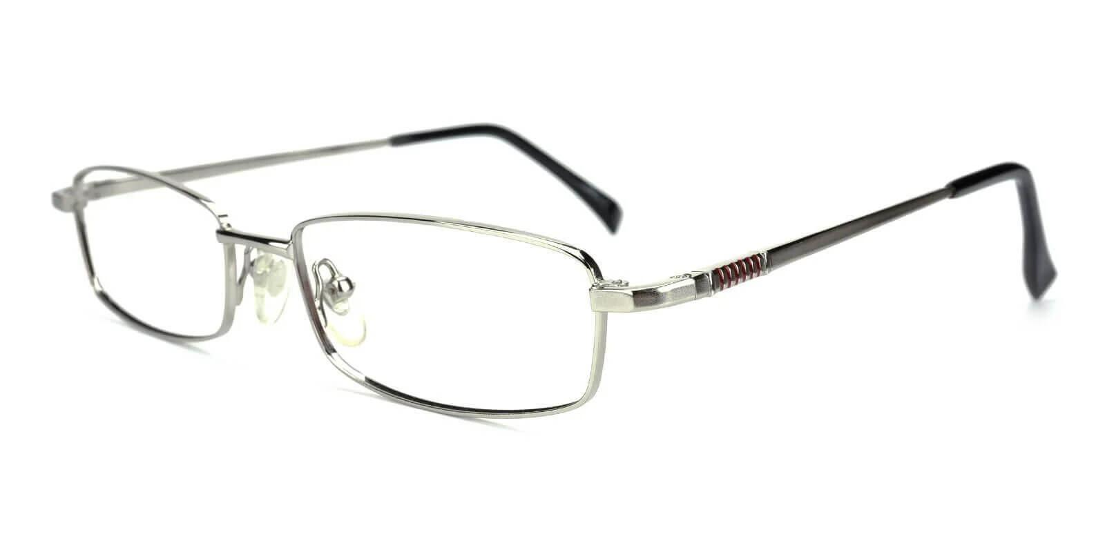 Gihon Silver Metal Eyeglasses , NosePads Frames from ABBE Glasses
