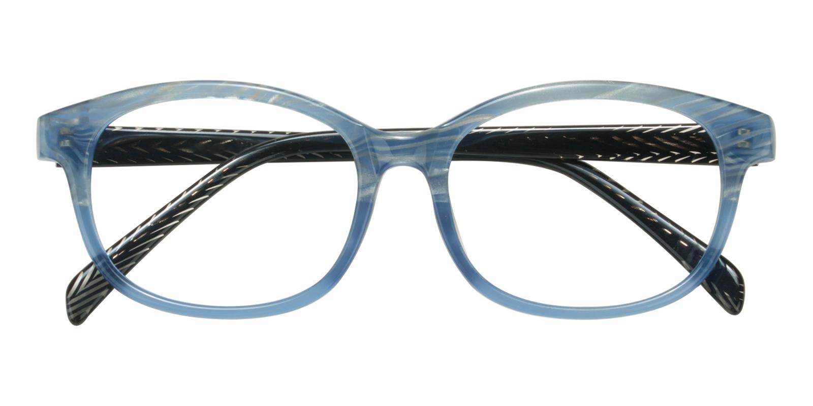 Plumer Blue Acetate Eyeglasses , UniversalBridgeFit Frames from ABBE Glasses