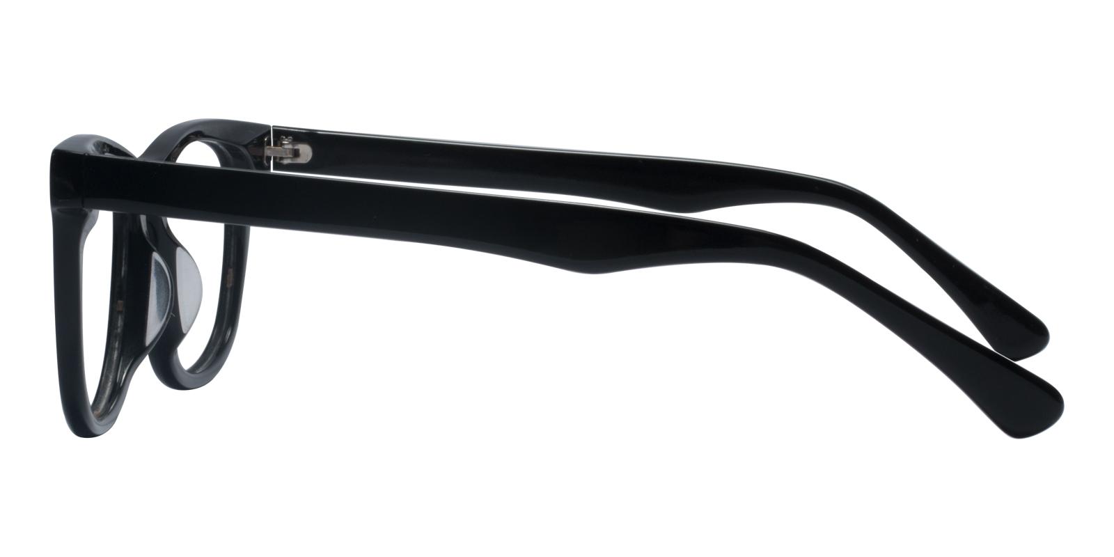 Standie Black Acetate Eyeglasses , UniversalBridgeFit Frames from ABBE Glasses