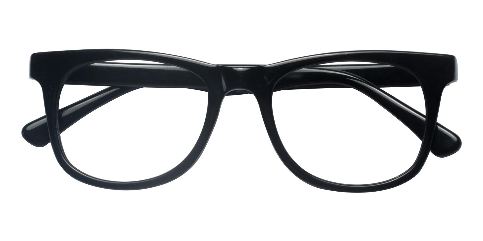 Standie Black Acetate Eyeglasses , UniversalBridgeFit Frames from ABBE Glasses