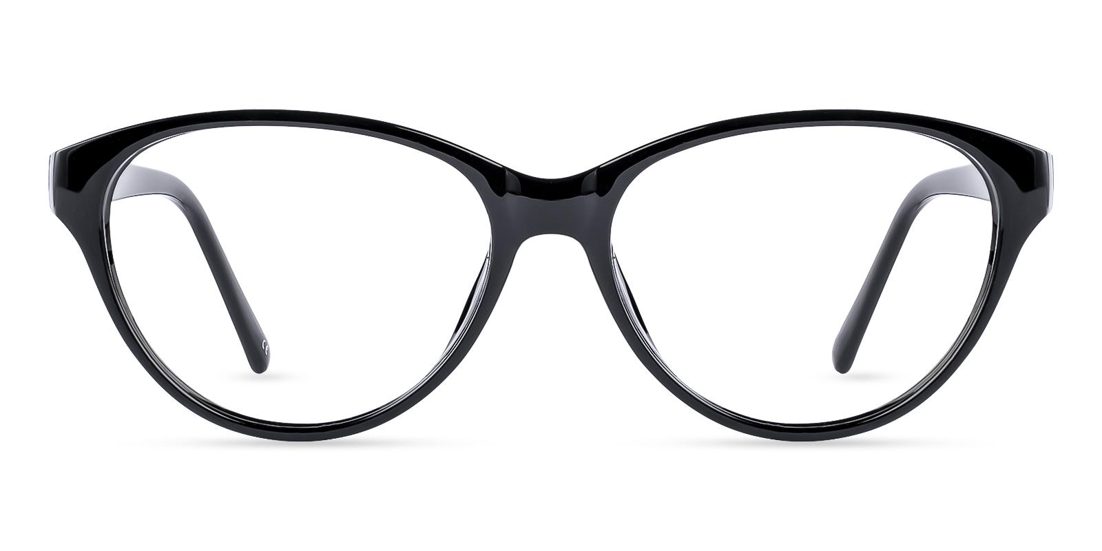 Flame Black Plastic Eyeglasses , UniversalBridgeFit Frames from ABBE Glasses
