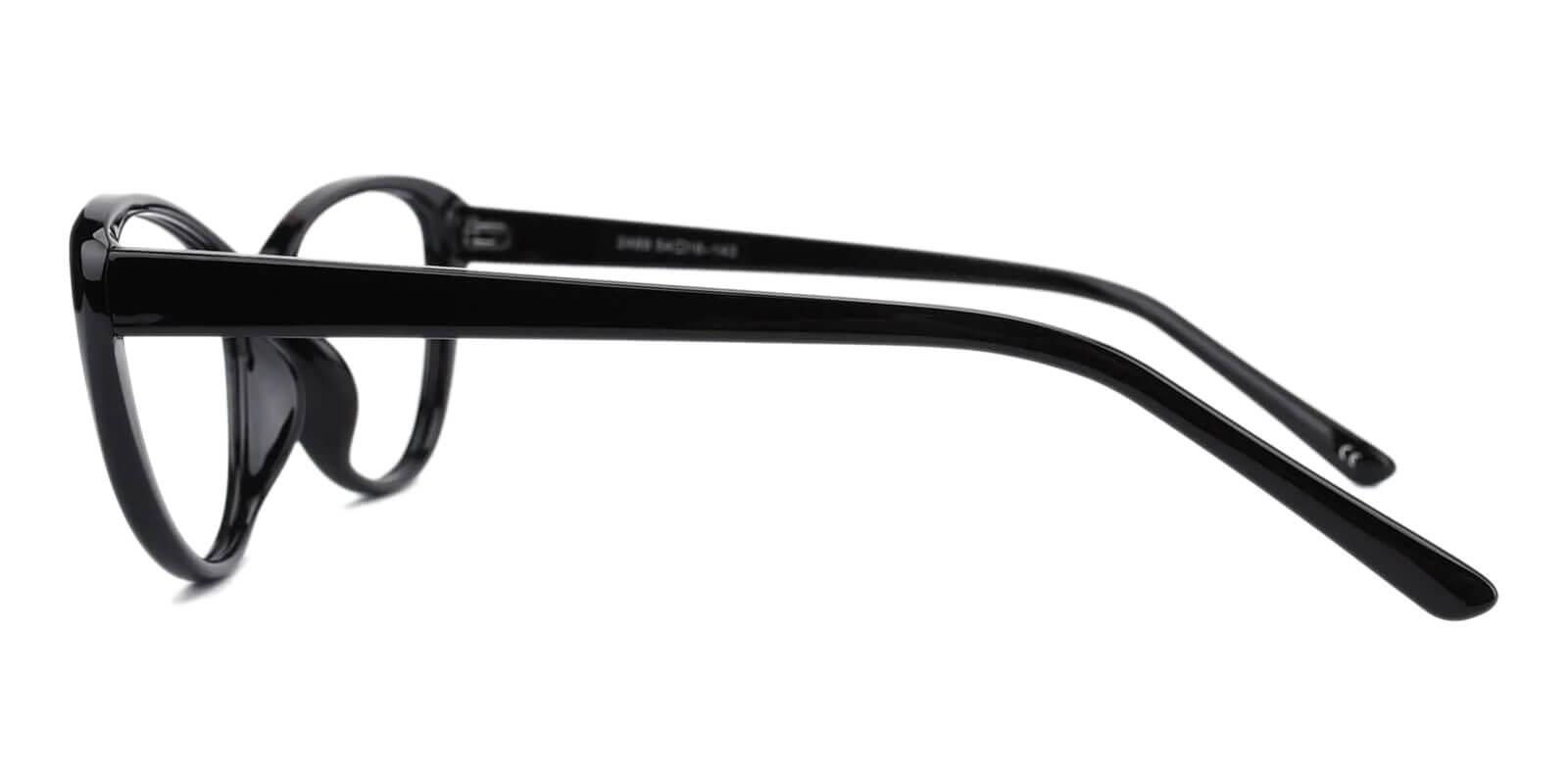 Olga Black Plastic Eyeglasses Frames from ABBE Glasses