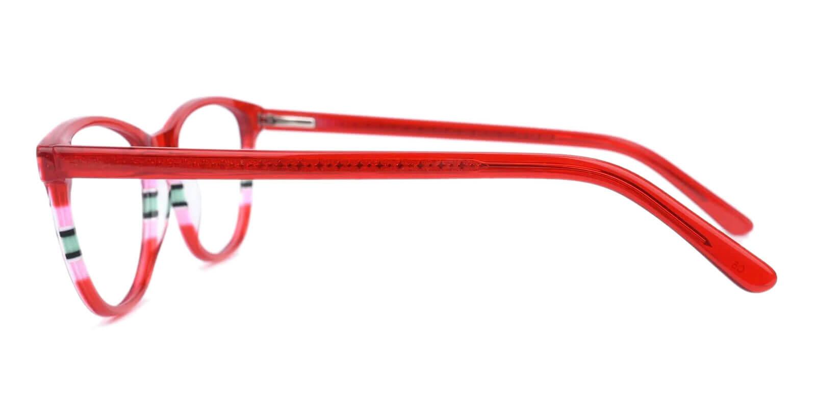 Vltava Red Acetate Eyeglasses , UniversalBridgeFit Frames from ABBE Glasses