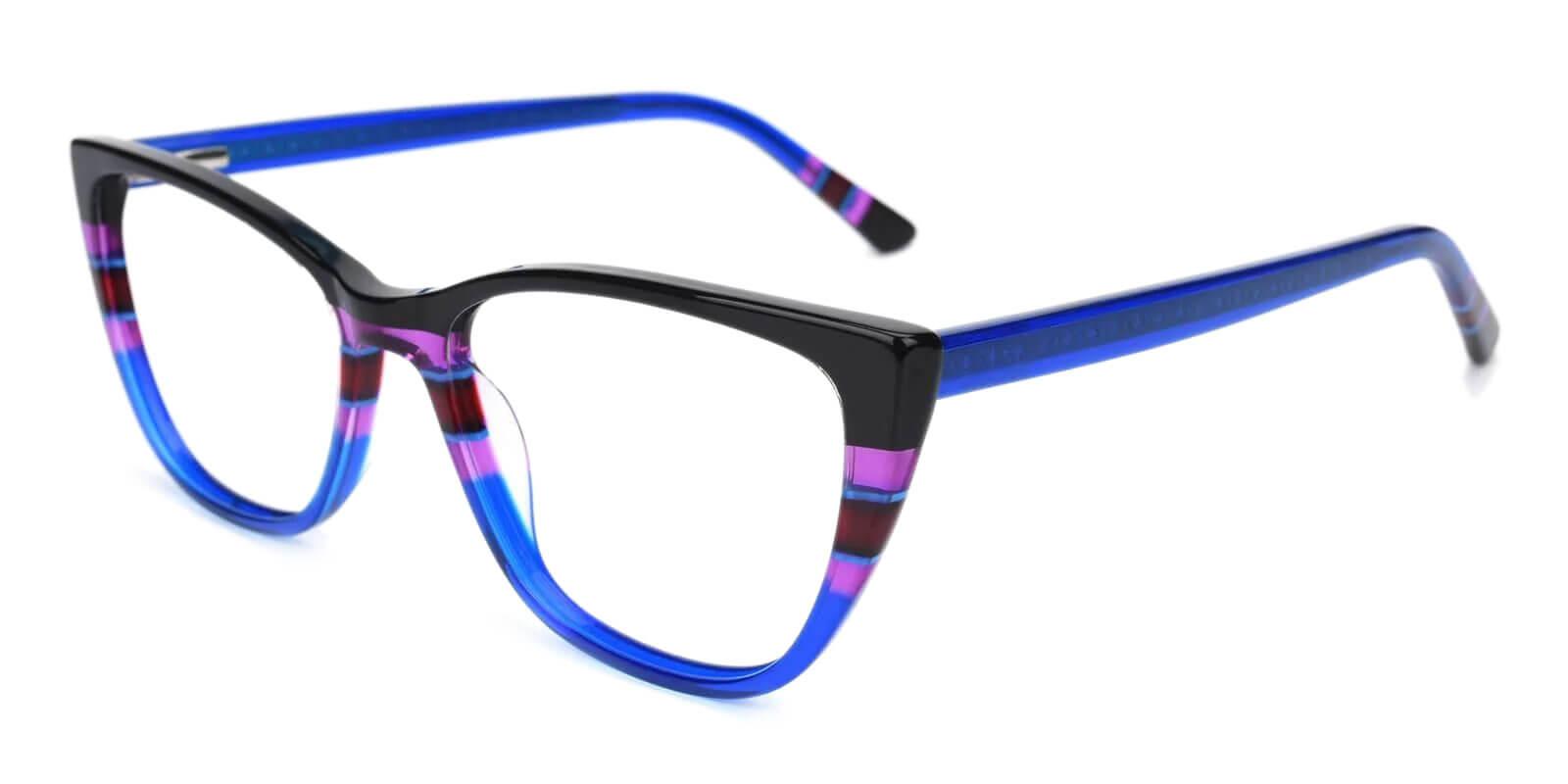Prague Blue Acetate Eyeglasses , UniversalBridgeFit Frames from ABBE Glasses