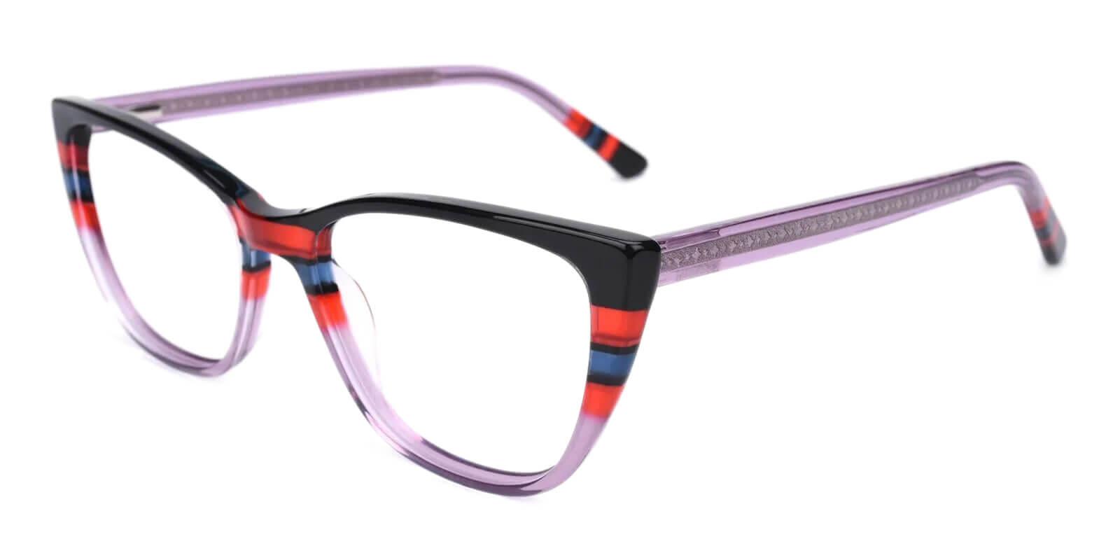 Prague Purple Acetate Eyeglasses , UniversalBridgeFit Frames from ABBE Glasses