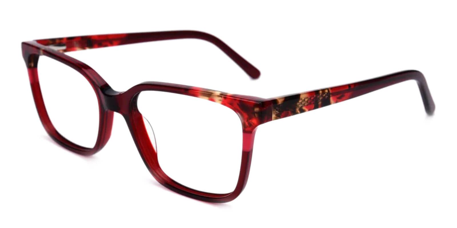 Mars Red Acetate Eyeglasses , UniversalBridgeFit Frames from ABBE Glasses