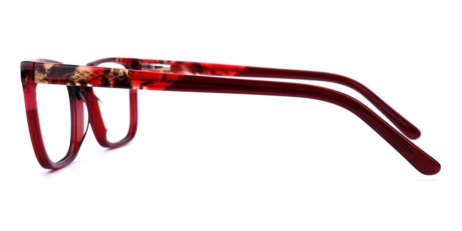 Mars Red Acetate Eyeglasses , UniversalBridgeFit Frames from ABBE Glasses