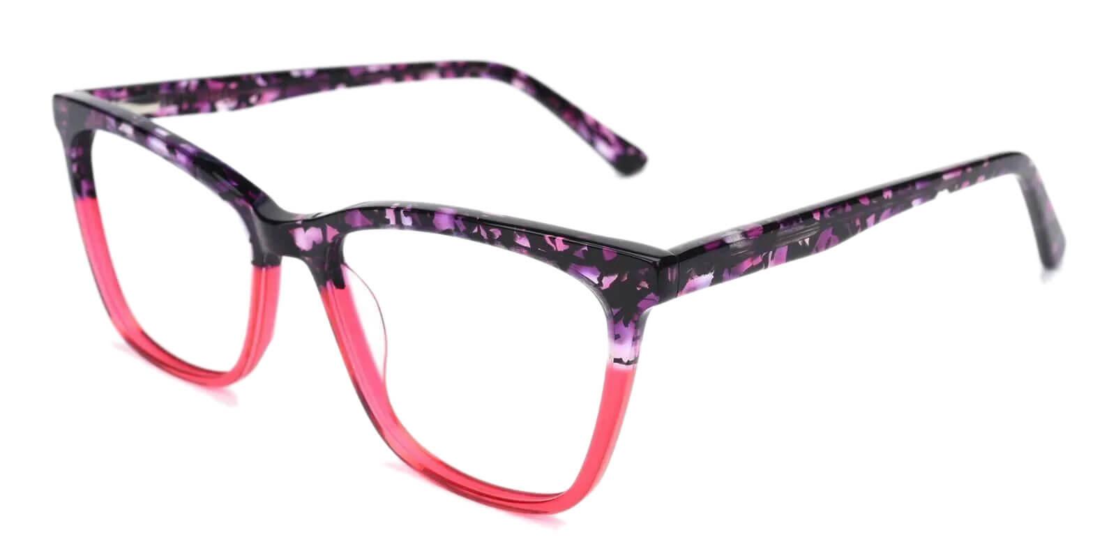 Masser Purple Acetate Eyeglasses , UniversalBridgeFit Frames from ABBE Glasses
