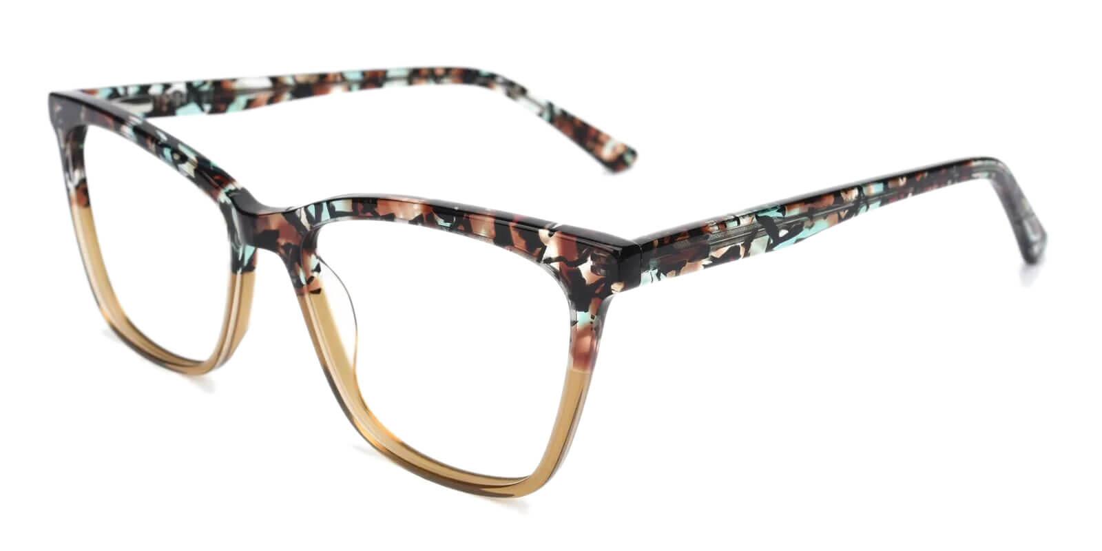 Masser Yellow Acetate Eyeglasses , UniversalBridgeFit Frames from ABBE Glasses