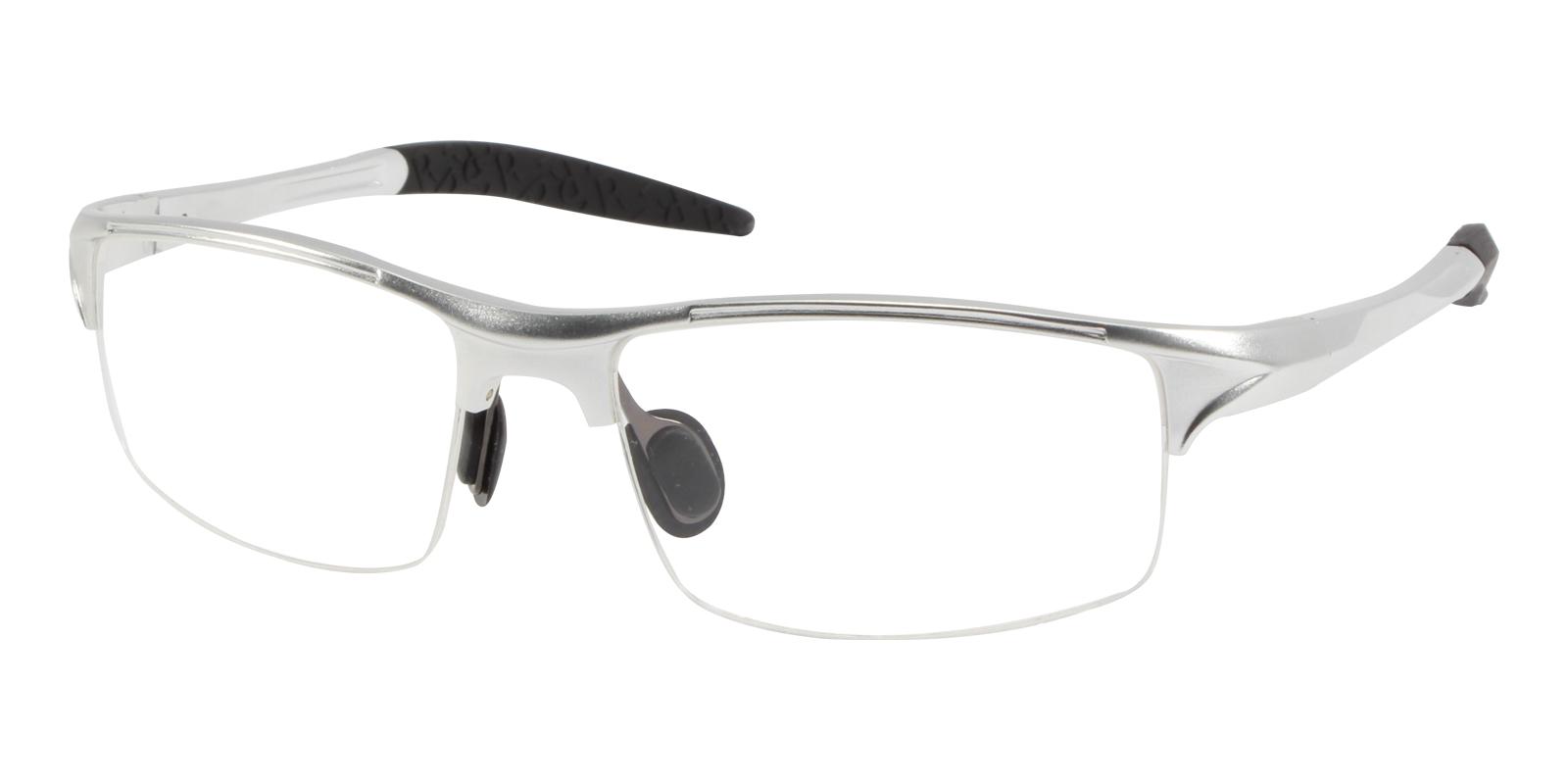 Surveyor Silver Metal NosePads , SportsGlasses , SpringHinges Frames from ABBE Glasses