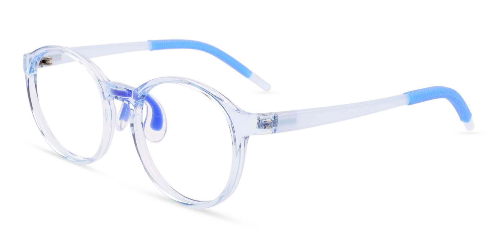 Kids-Titania Blue TR Eyeglasses , Lightweight , NosePads Frames from ABBE Glasses