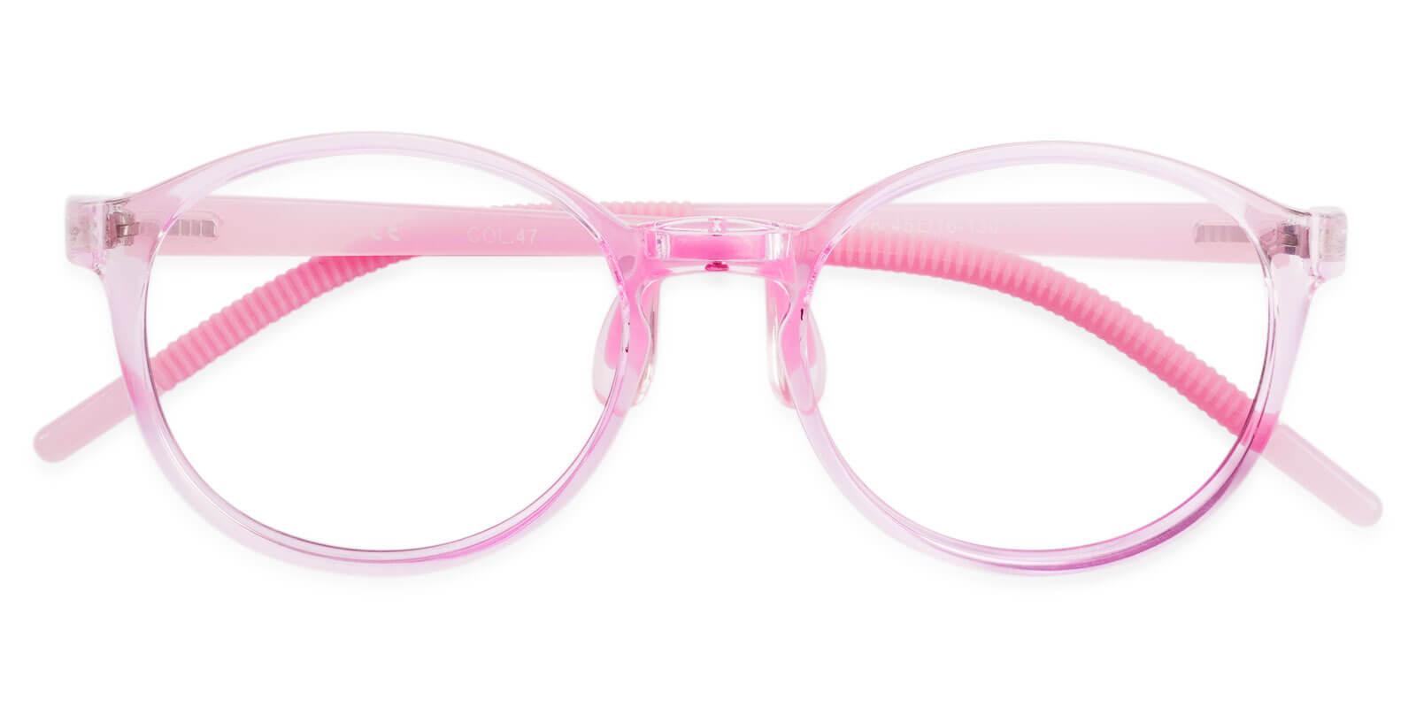 Kids-Oberon Pink TR Eyeglasses , Lightweight , NosePads Frames from ABBE Glasses