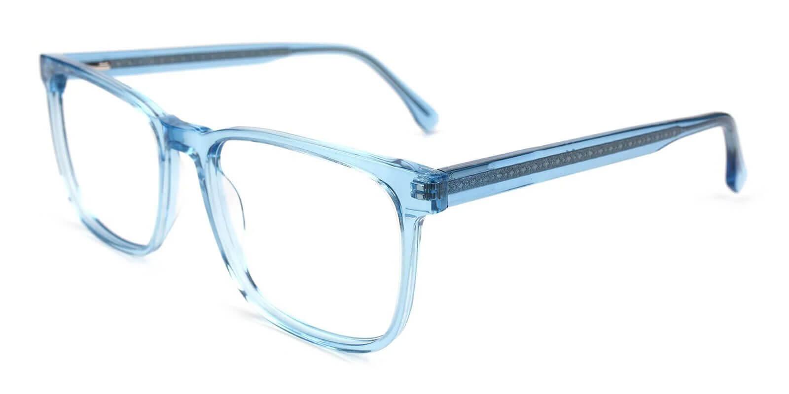 Kinjin Blue Acetate Eyeglasses , SpringHinges , UniversalBridgeFit Frames from ABBE Glasses