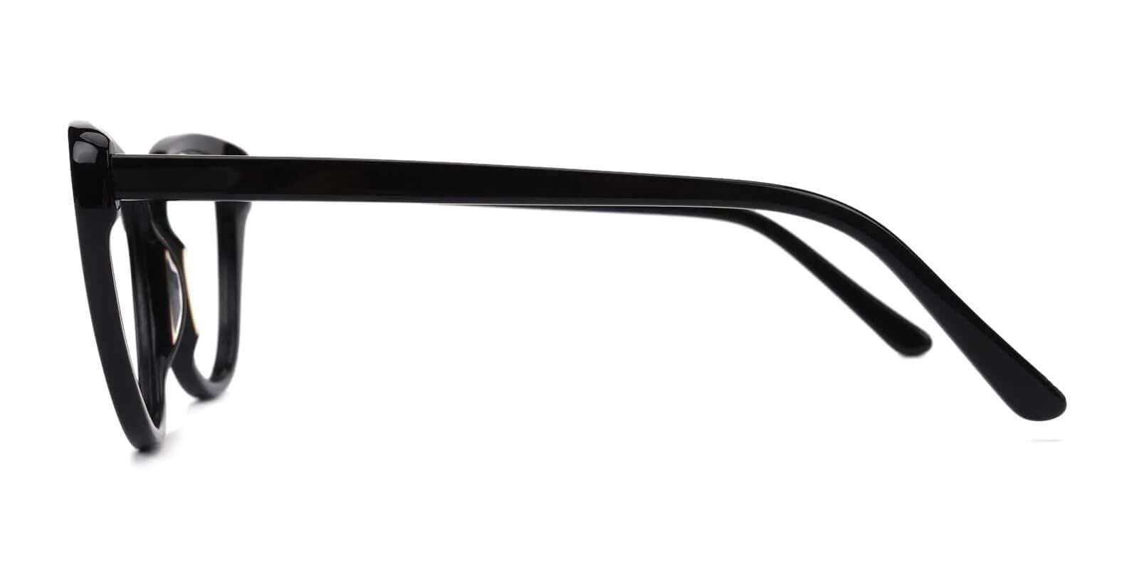 Theory Black Acetate Eyeglasses , SpringHinges , UniversalBridgeFit Frames from ABBE Glasses