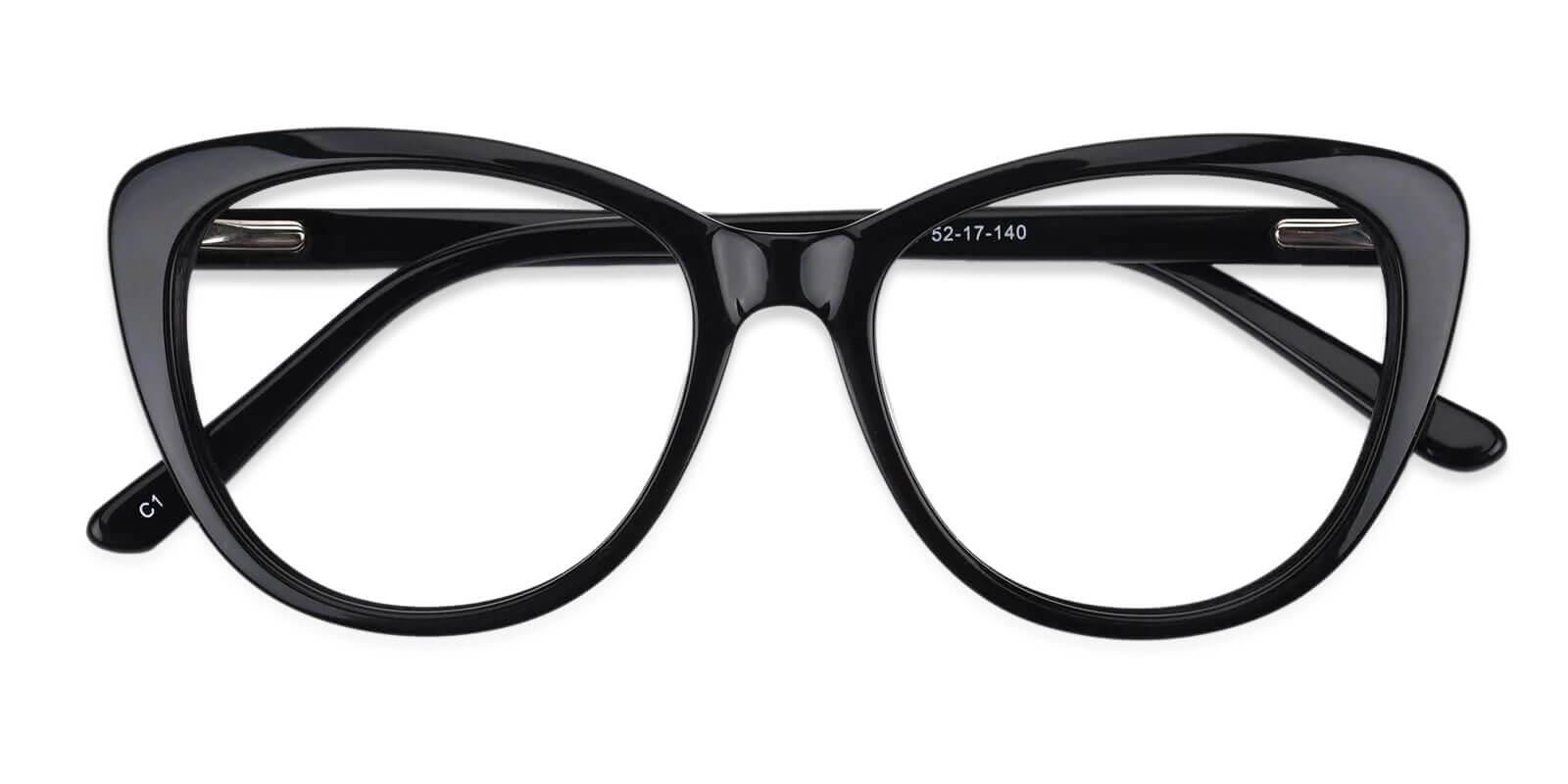 Theory Black Acetate Eyeglasses , SpringHinges , UniversalBridgeFit Frames from ABBE Glasses