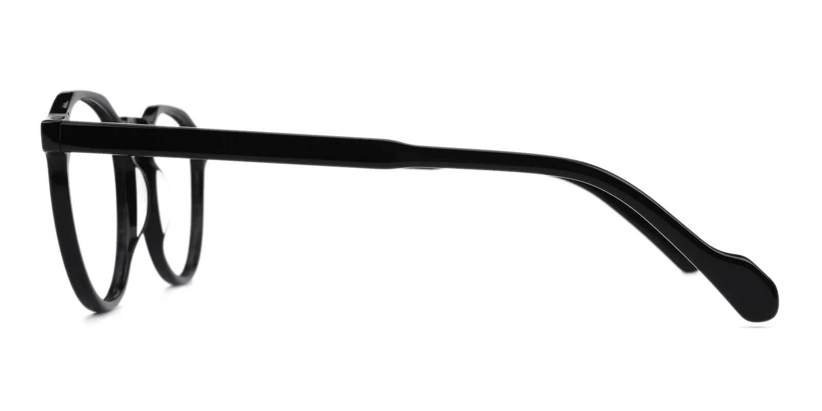 Carnival Black Acetate Eyeglasses , SpringHinges , UniversalBridgeFit Frames from ABBE Glasses