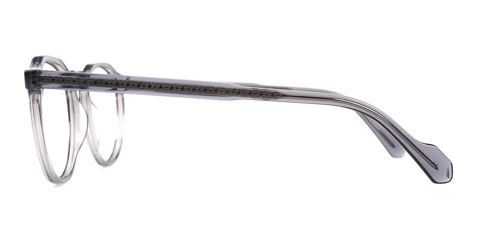 Carnival Gray Acetate Eyeglasses , SpringHinges , UniversalBridgeFit Frames from ABBE Glasses