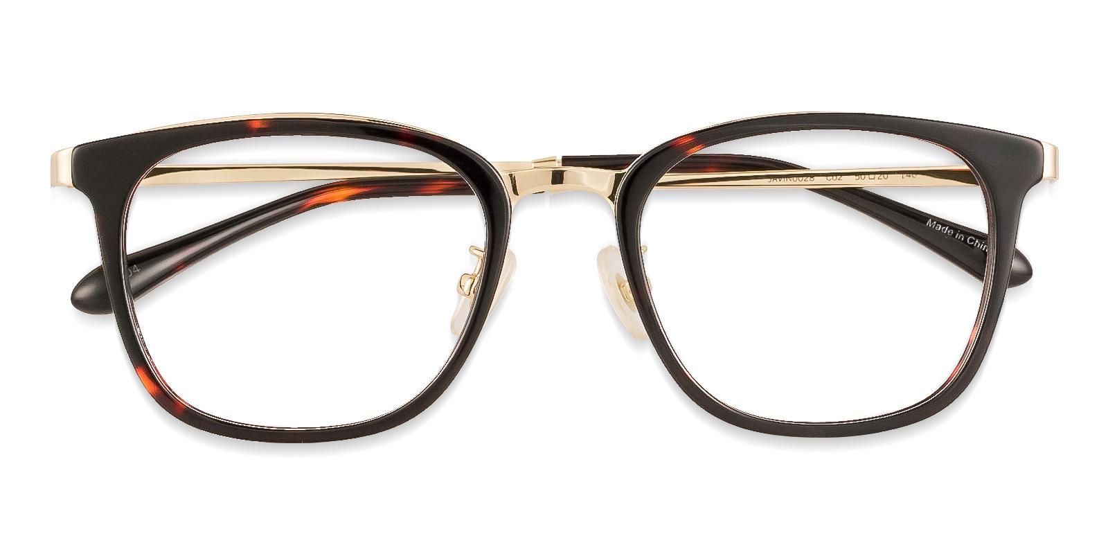 Explorer Tortoise Metal Eyeglasses , NosePads Frames from ABBE Glasses