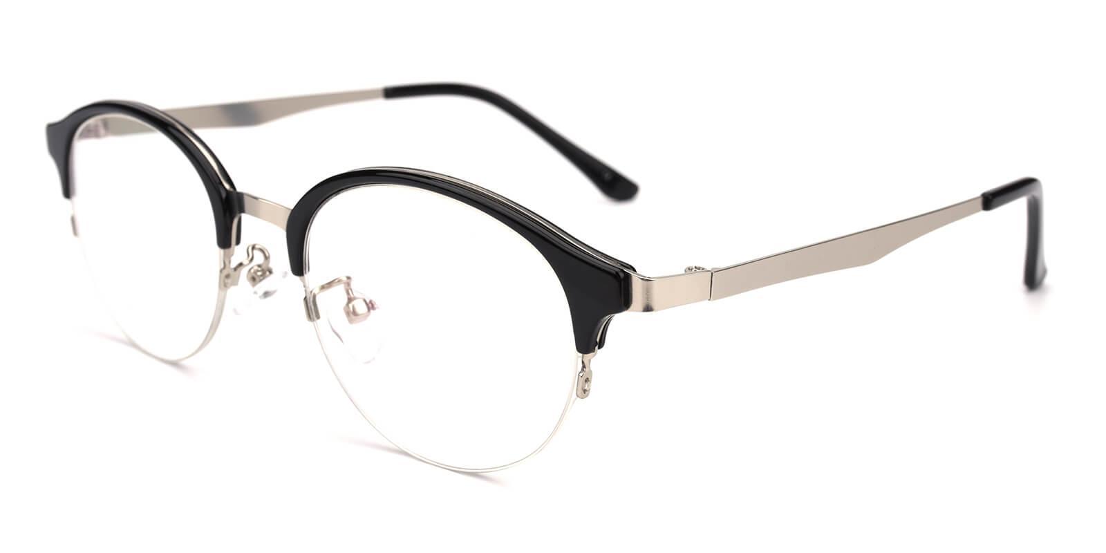 Dreamer Black Metal Eyeglasses , NosePads Frames from ABBE Glasses