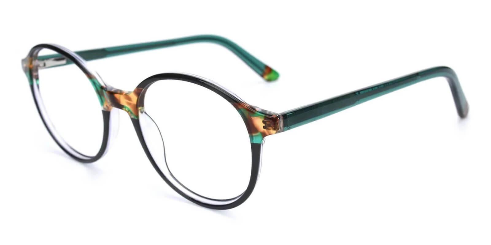 Genbu Green Acetate Eyeglasses , SpringHinges , UniversalBridgeFit Frames from ABBE Glasses