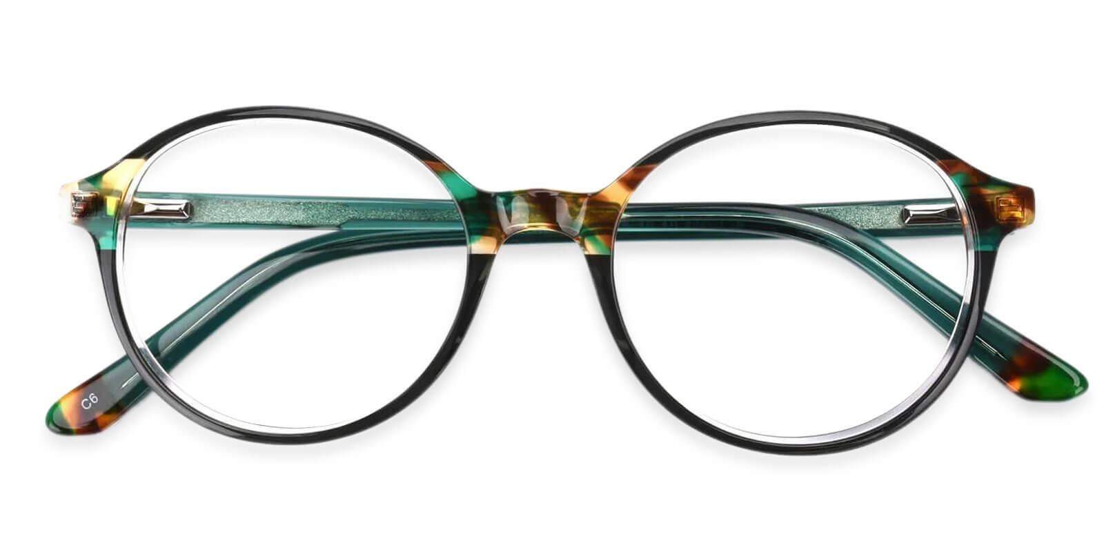 Genbu Green Acetate Eyeglasses , SpringHinges , UniversalBridgeFit Frames from ABBE Glasses
