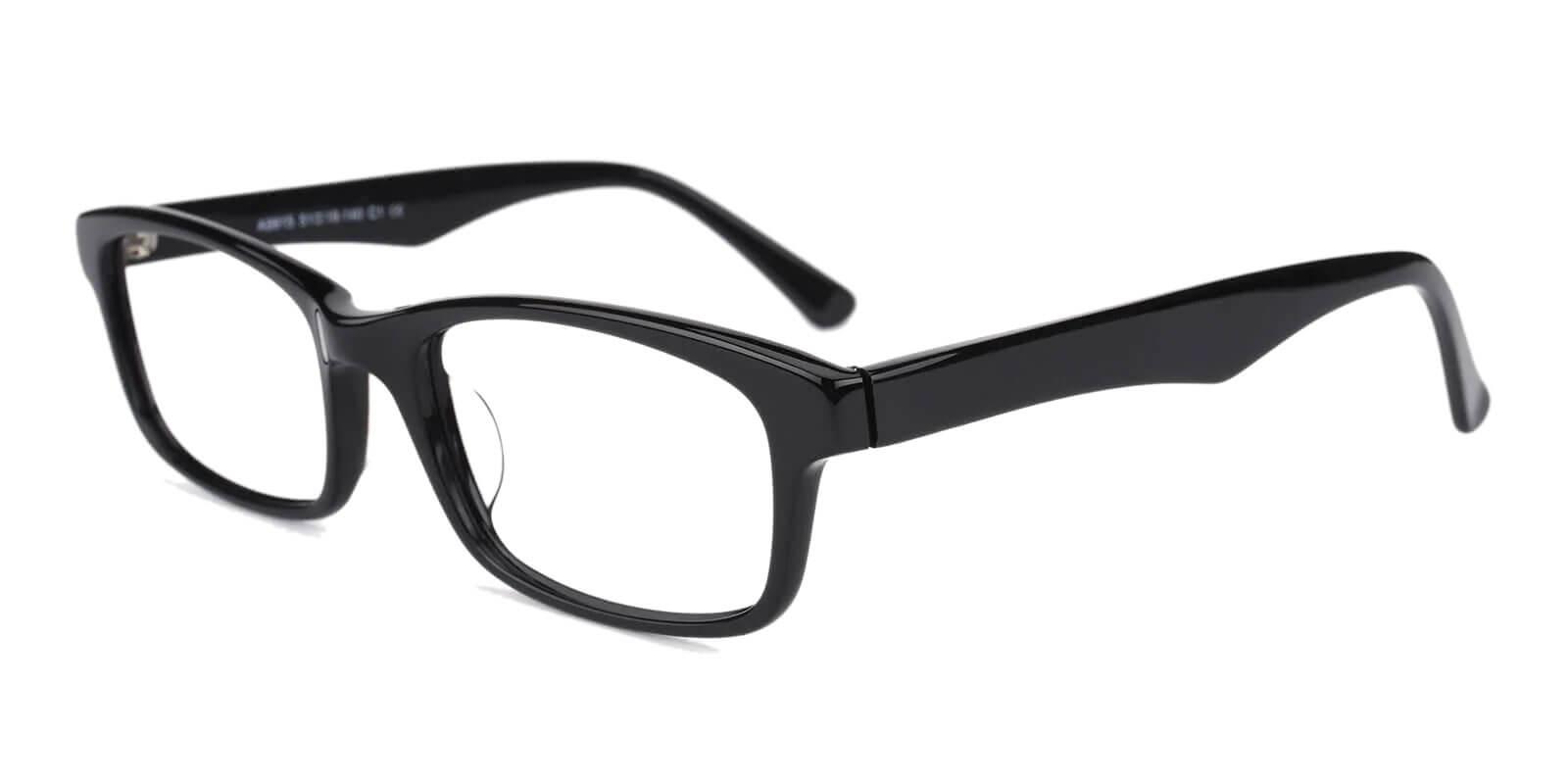 Enya Black Acetate Eyeglasses , UniversalBridgeFit Frames from ABBE Glasses