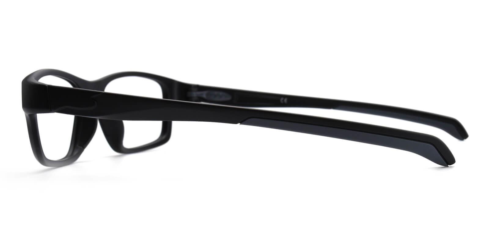 Socrates Black TR SportsGlasses , UniversalBridgeFit Frames from ABBE Glasses