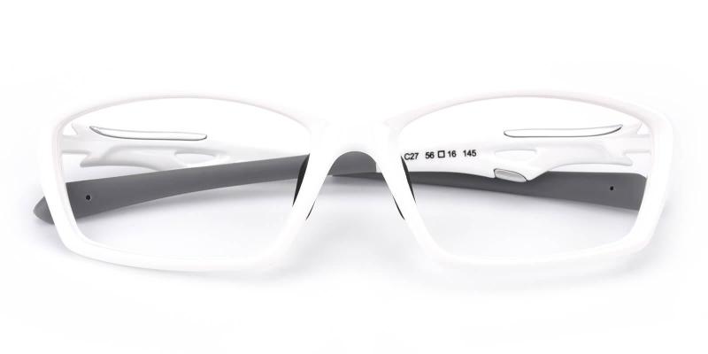 Quazar White  Frames from ABBE Glasses