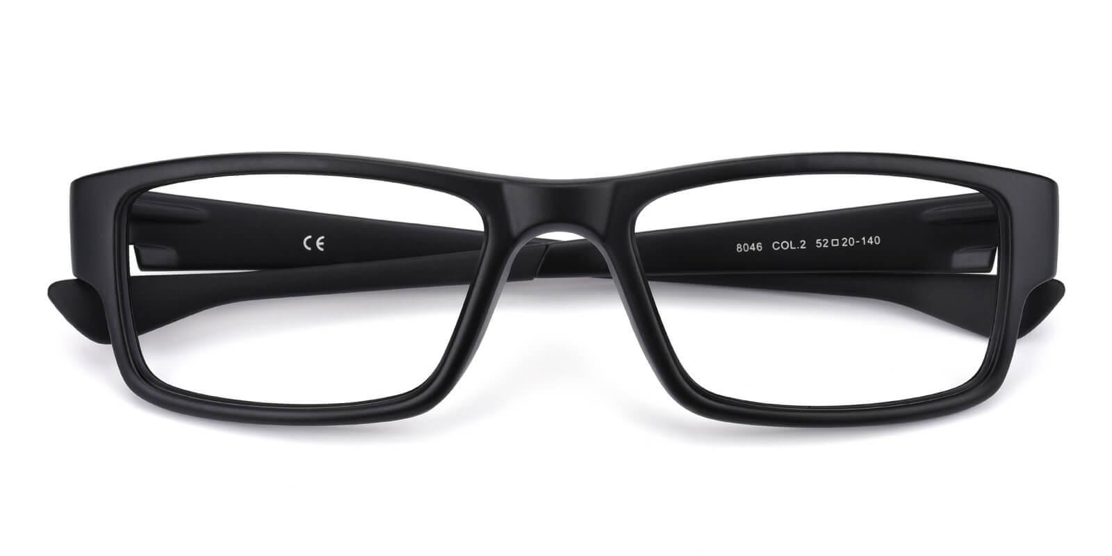 Cassini Black TR SportsGlasses , UniversalBridgeFit Frames from ABBE Glasses