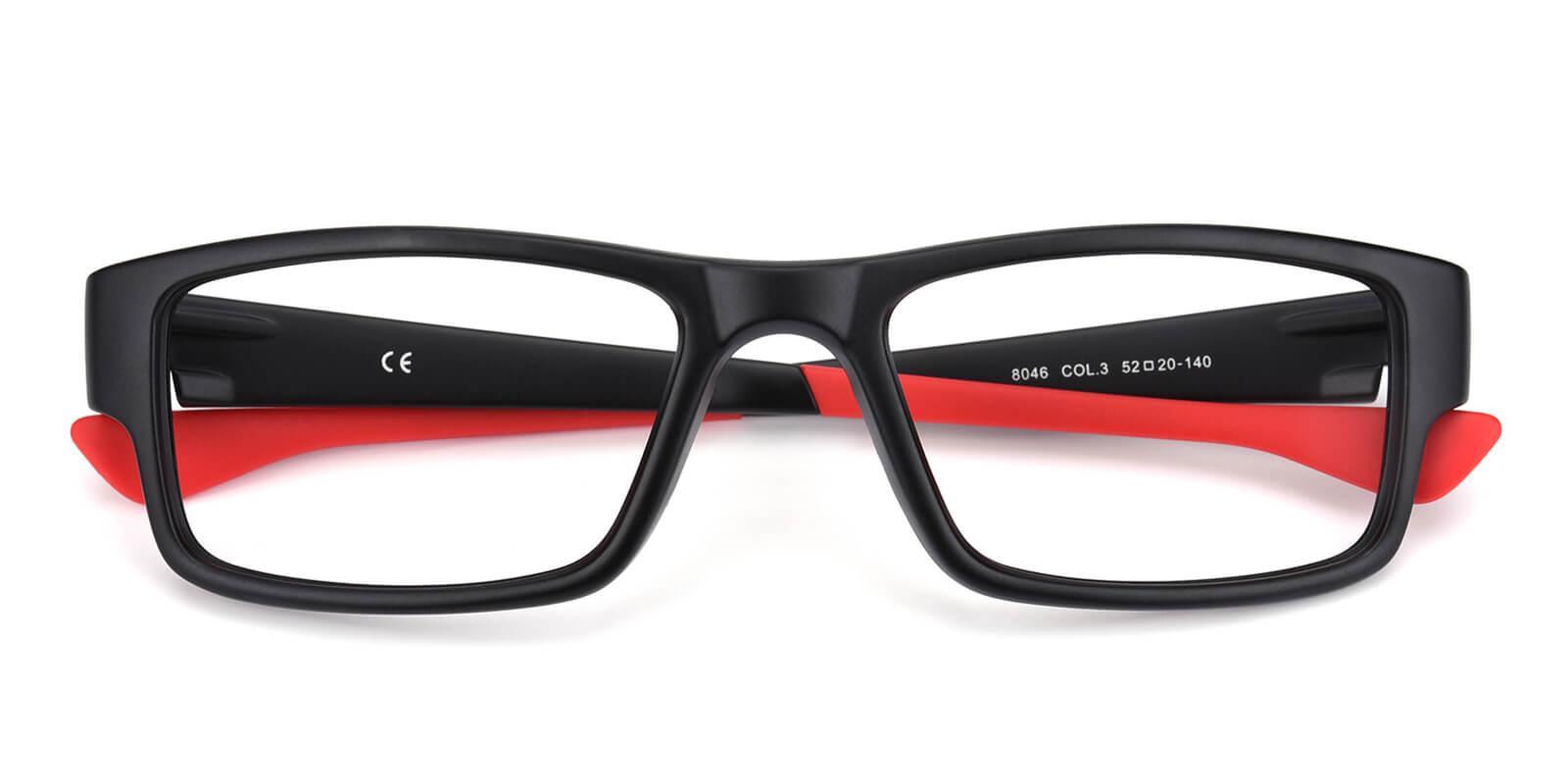 Cassini Red TR SportsGlasses , UniversalBridgeFit Frames from ABBE Glasses