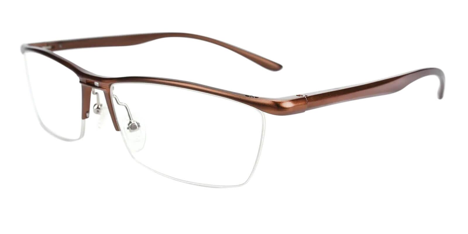Record Brown Metal SportsGlasses , NosePads Frames from ABBE Glasses