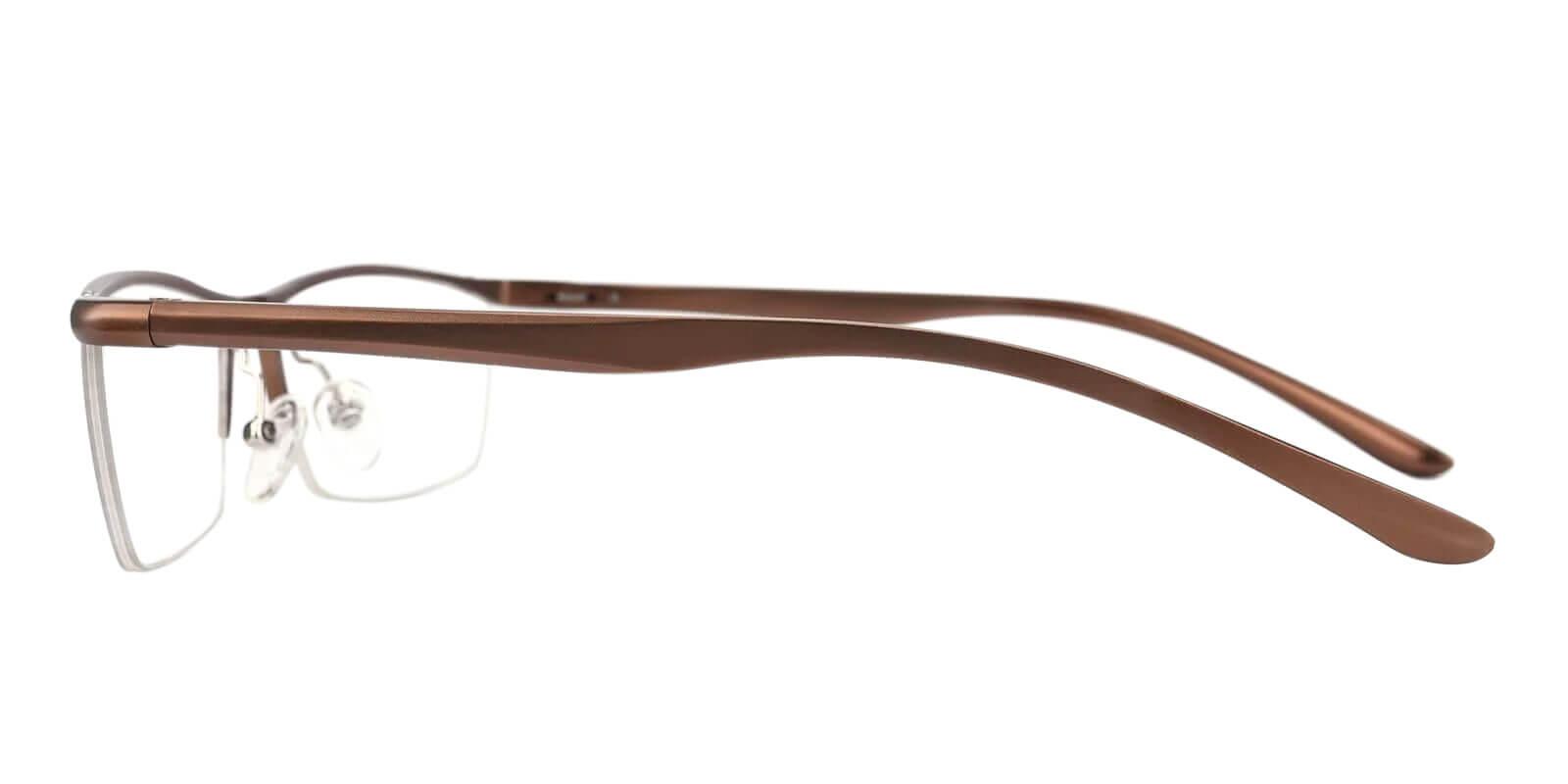 Record Brown Metal SportsGlasses , NosePads Frames from ABBE Glasses