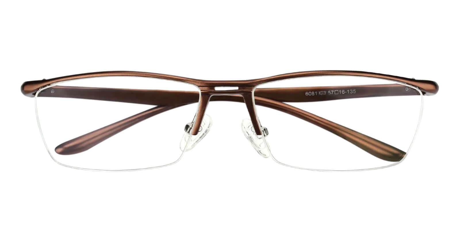 Record Brown Metal SportsGlasses , NosePads Frames from ABBE Glasses