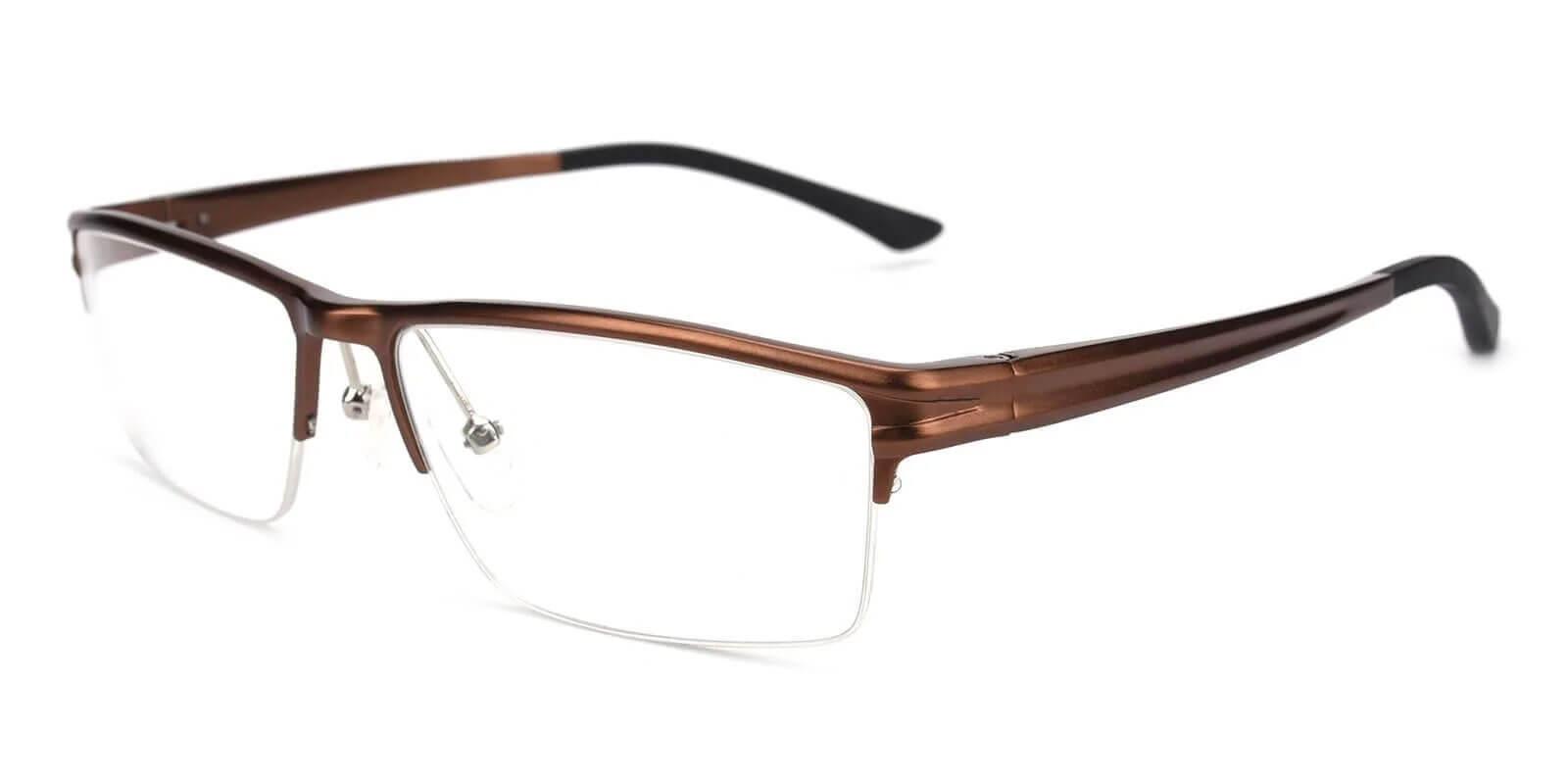 Cosmo Brown Metal SportsGlasses , NosePads Frames from ABBE Glasses
