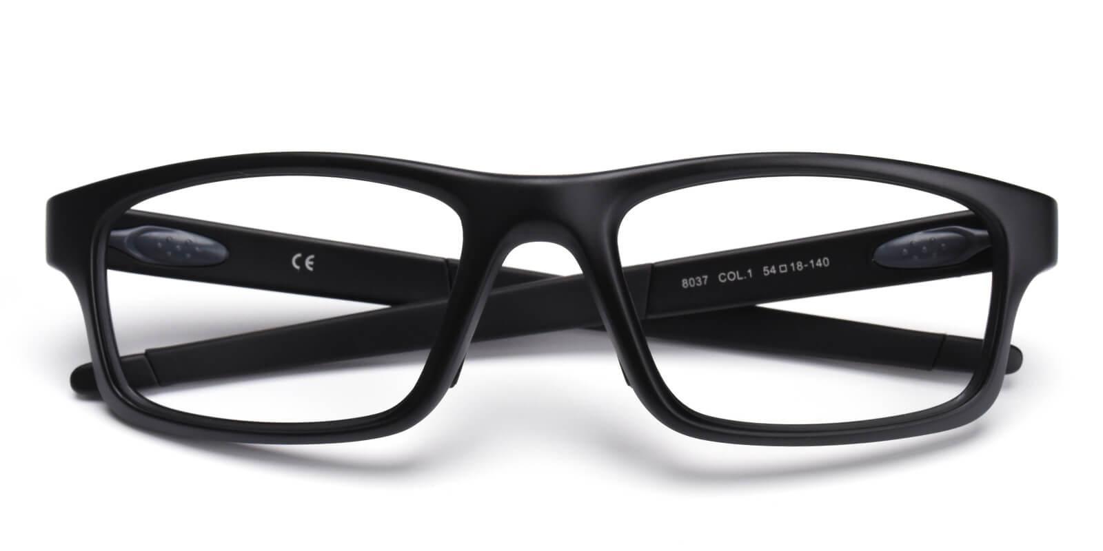 Yokote Black TR SportsGlasses , UniversalBridgeFit Frames from ABBE Glasses