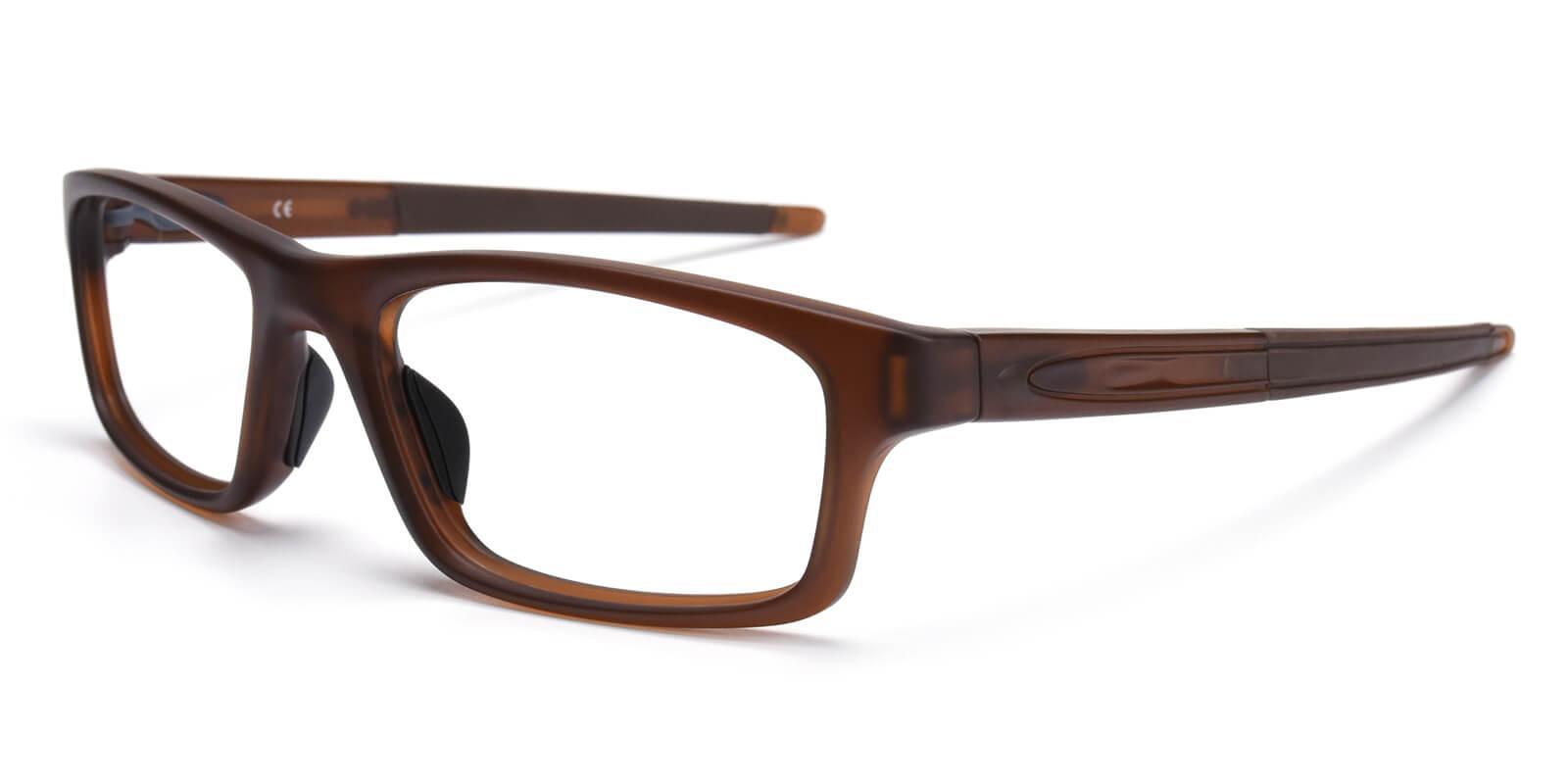 Yokote Brown TR SportsGlasses , UniversalBridgeFit Frames from ABBE Glasses