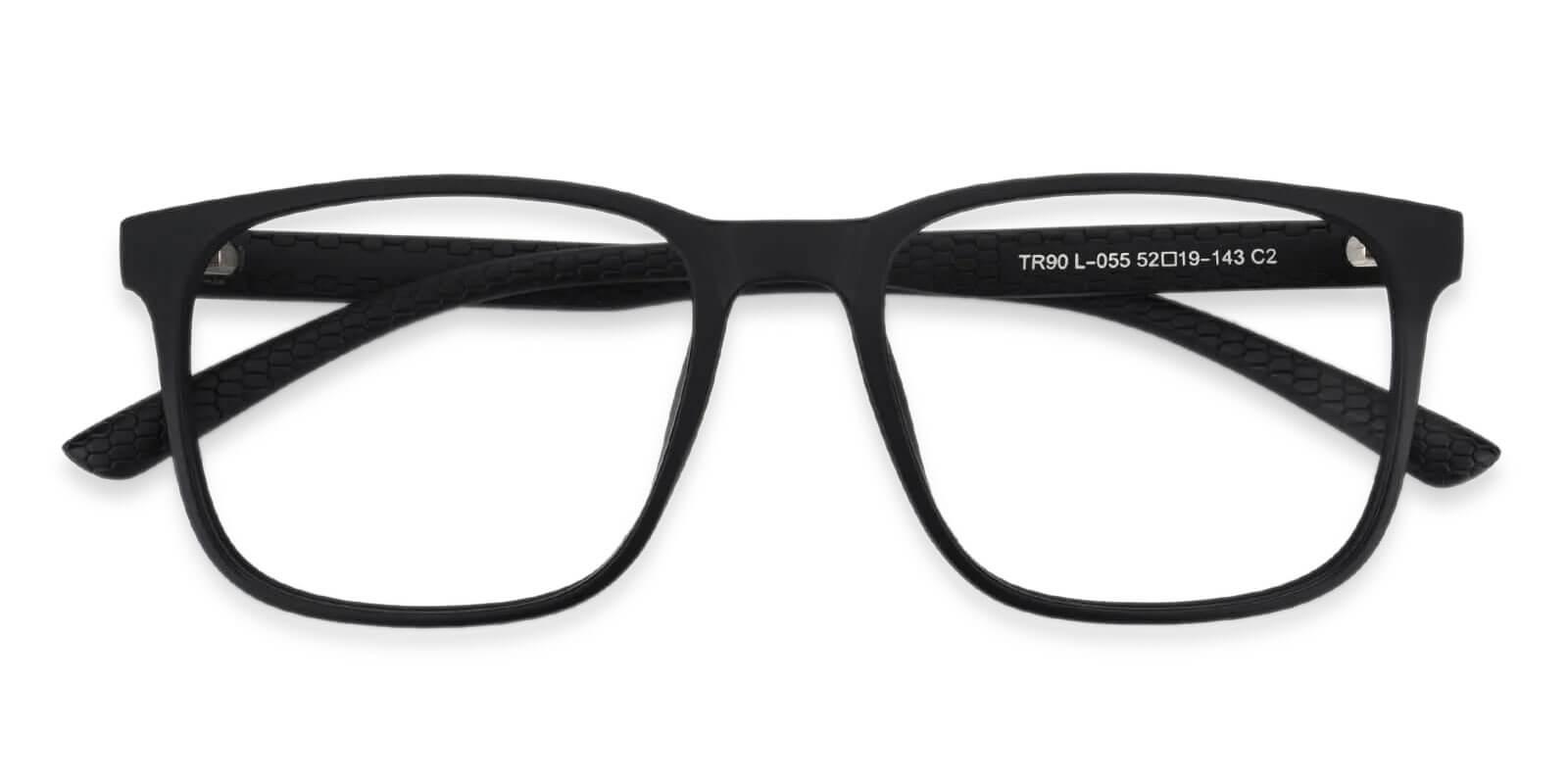 Warren Black TR Eyeglasses , UniversalBridgeFit Frames from ABBE Glasses