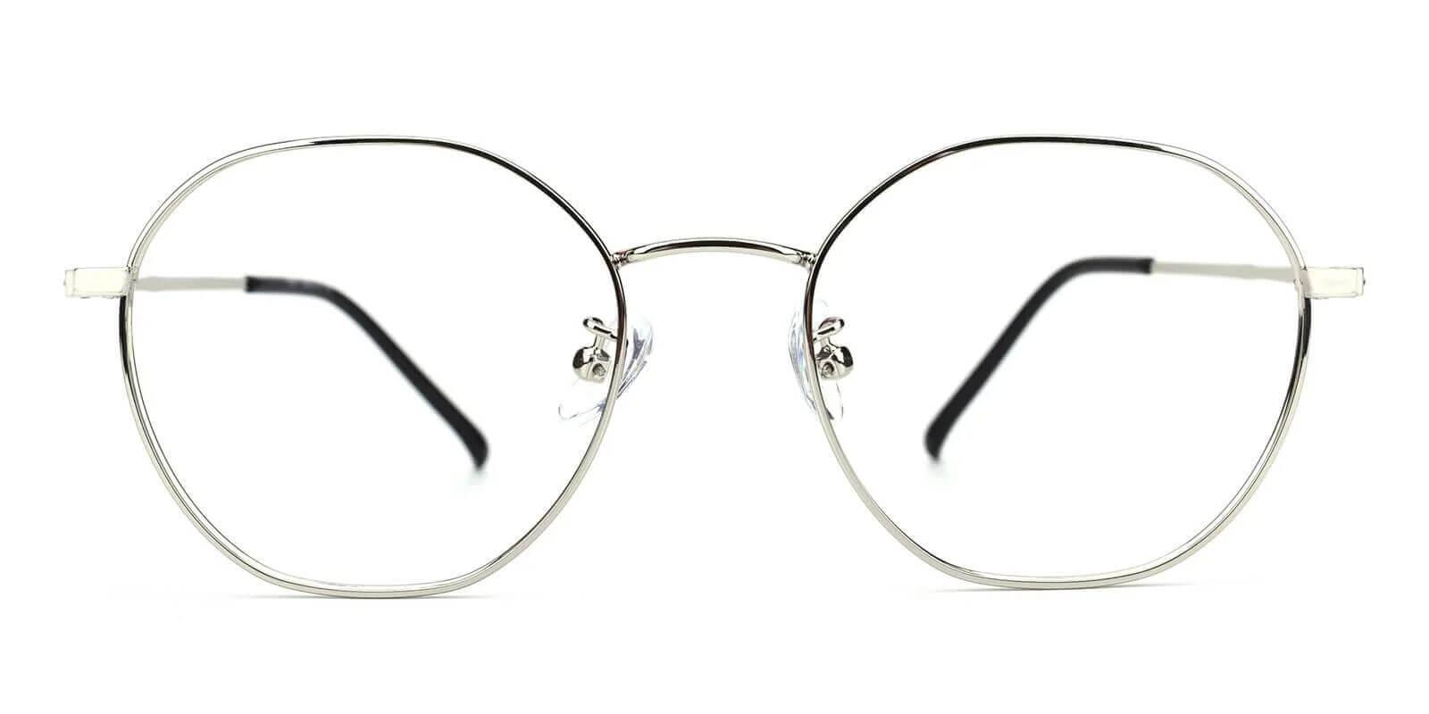 Singapore Silver Metal Eyeglasses , Lightweight , NosePads Frames from ABBE Glasses