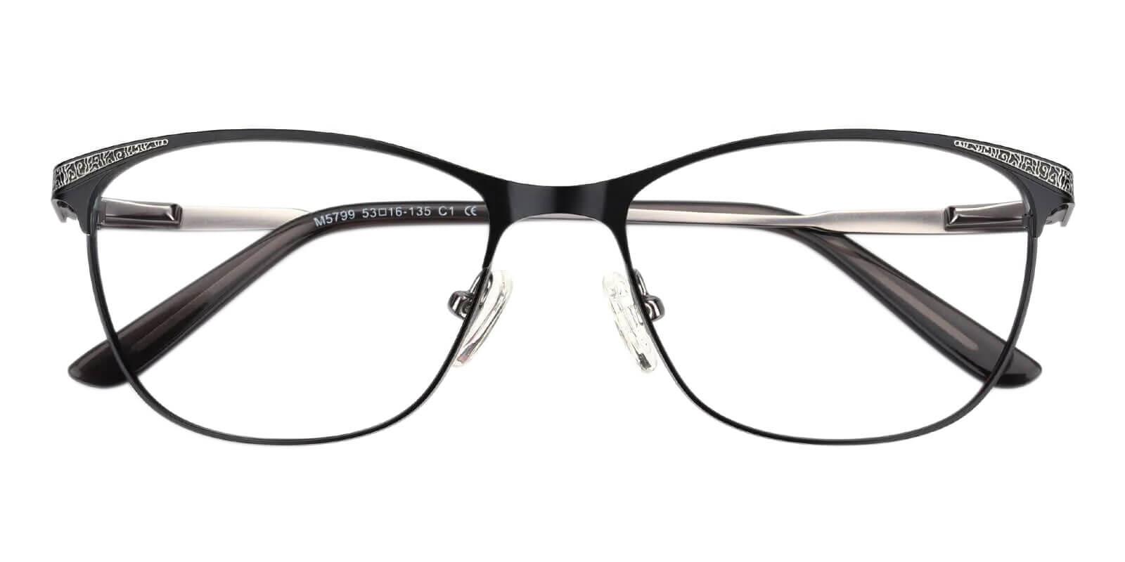 Helix Gun Metal Eyeglasses , SpringHinges , NosePads Frames from ABBE Glasses