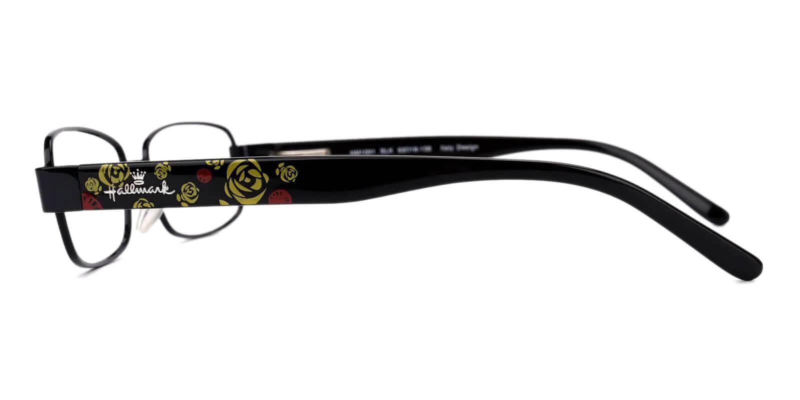 Fortune Black Combination Eyeglasses , NosePads , SpringHinges Frames from ABBE Glasses