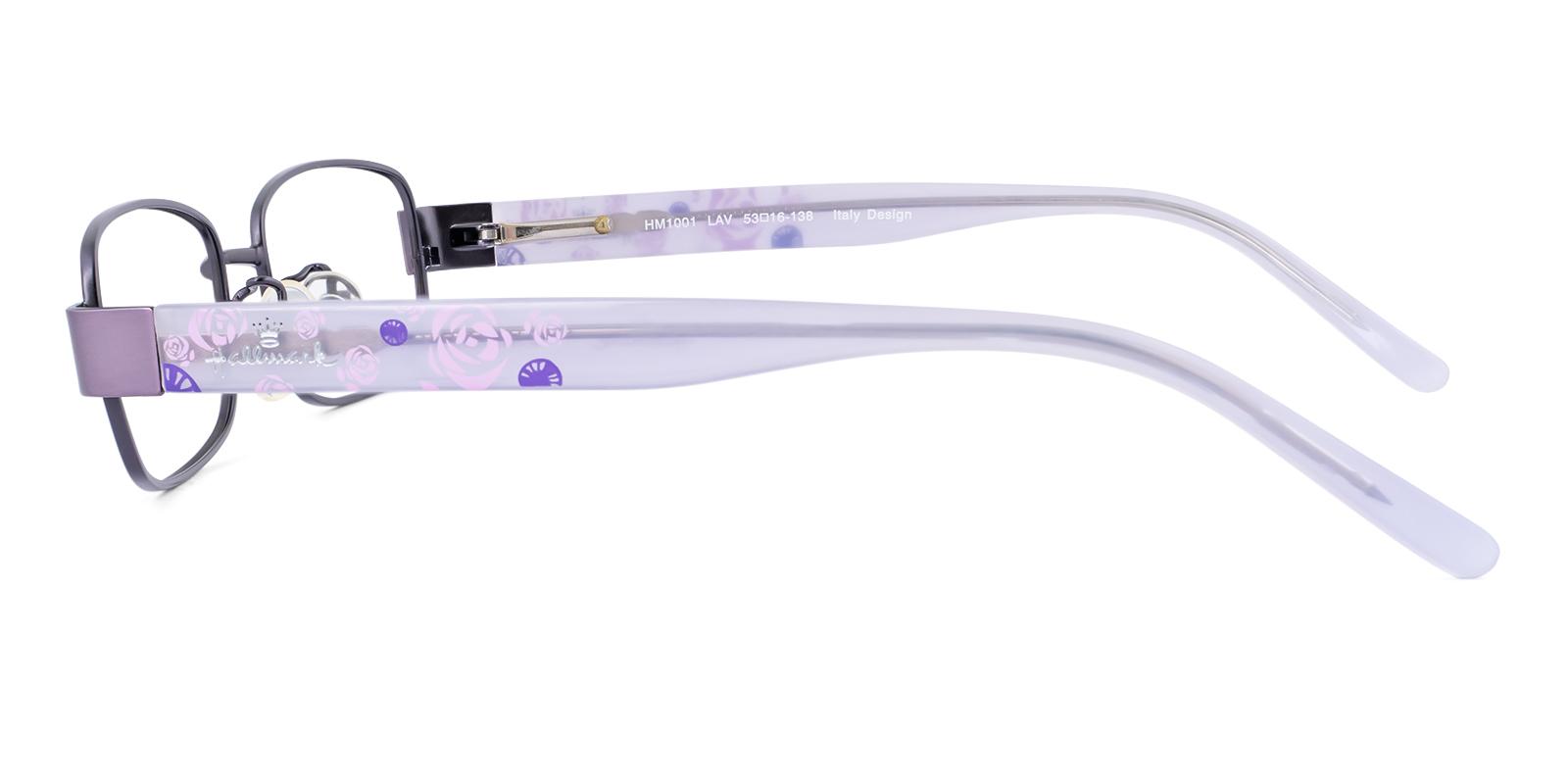 Fortune Purple Combination Eyeglasses , SpringHinges , NosePads Frames from ABBE Glasses