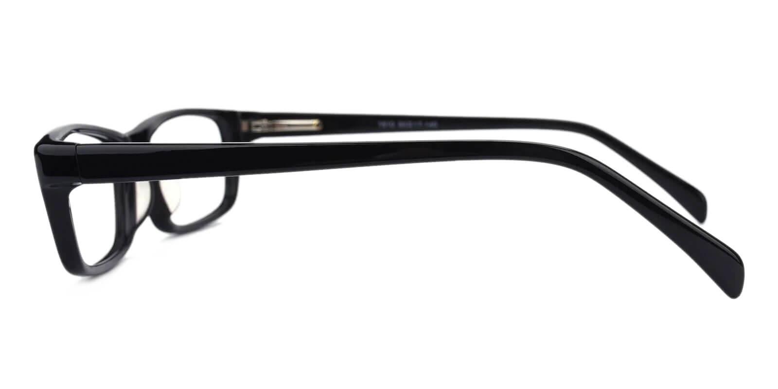 Charleston Black Acetate Eyeglasses , SpringHinges , UniversalBridgeFit Frames from ABBE Glasses