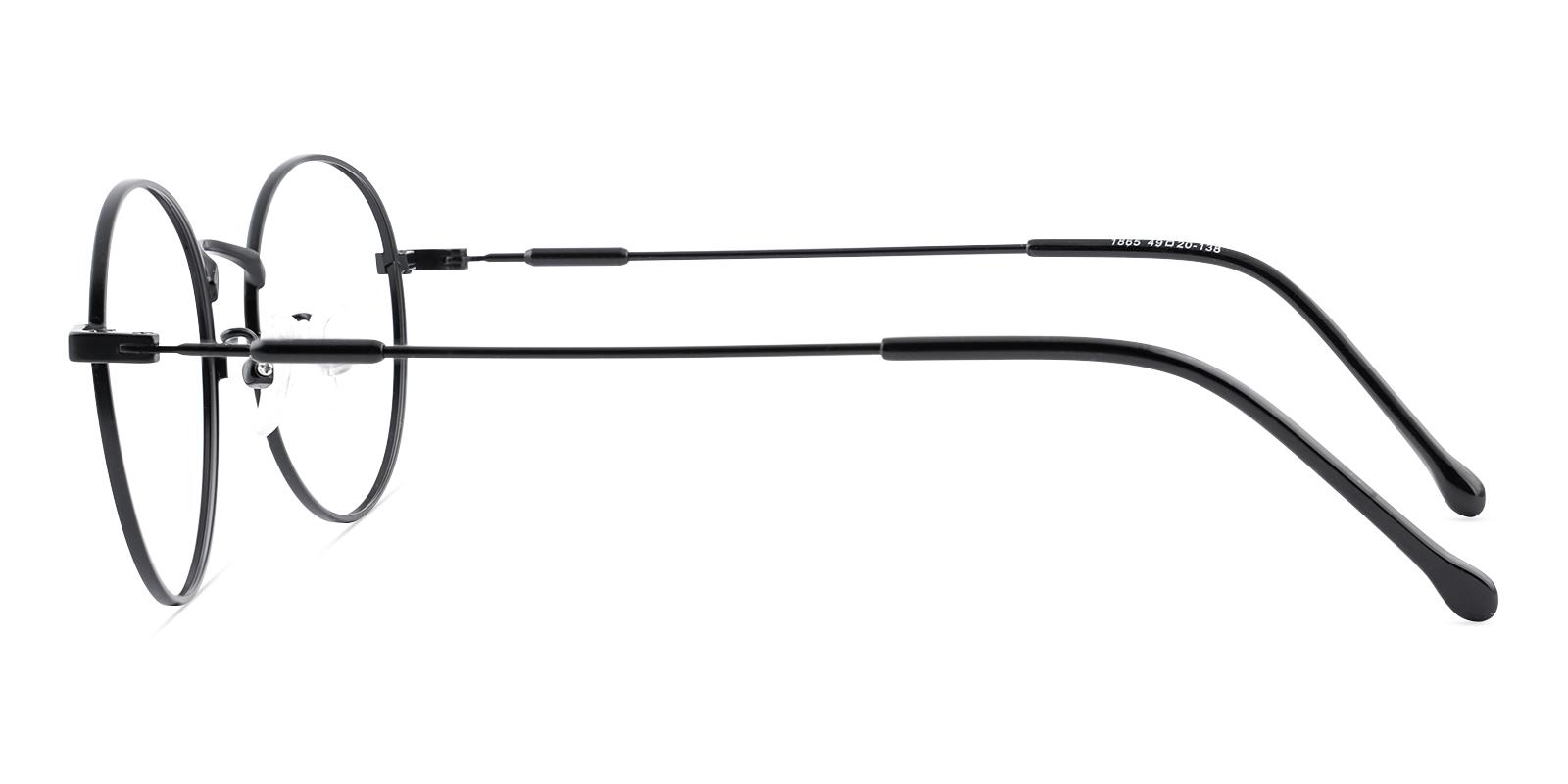 Mystery Black Metal Eyeglasses , Lightweight , NosePads Frames from ABBE Glasses