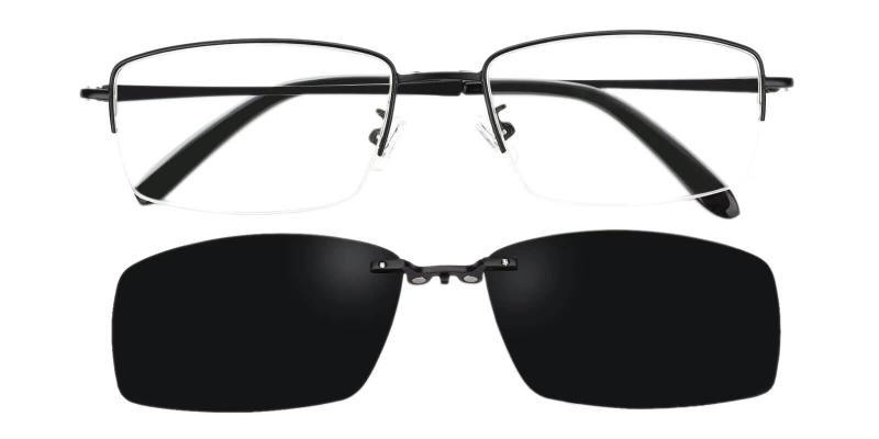 Beckett Clip-On Black  Frames from ABBE Glasses