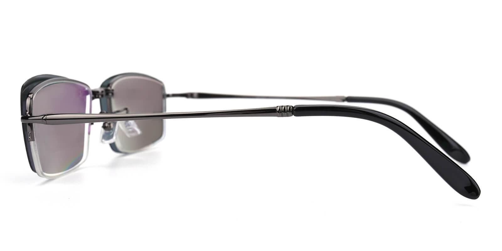 Beckett Clip-On Gun Metal Eyeglasses , NosePads Frames from ABBE Glasses