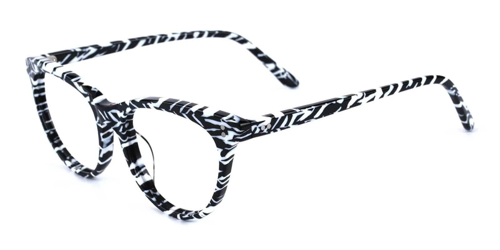 Akio Pattern Acetate Eyeglasses , UniversalBridgeFit Frames from ABBE Glasses